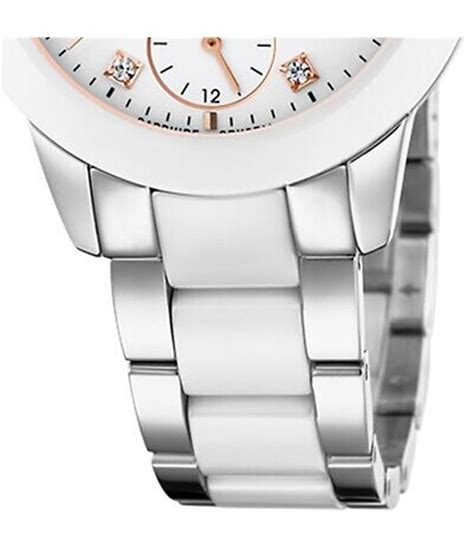 Festina montres femme bracelet acier et céramique blanche