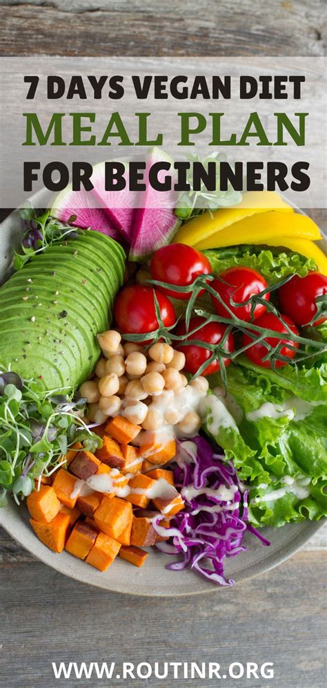 7 Days Vegan Diet Meal Plan For Beginners