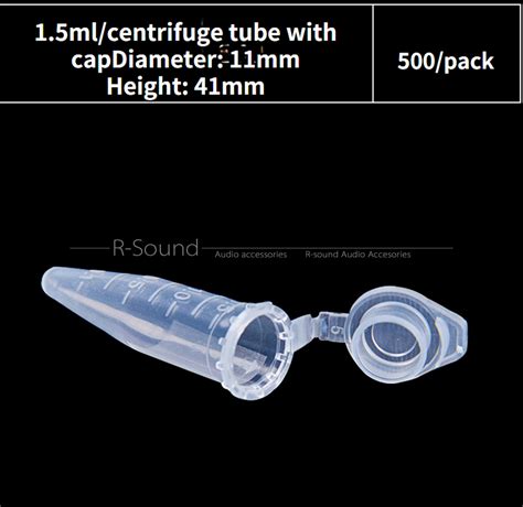 Ml Pcs Pack Lab Mini Plastic Test Tube Centrifuge Vial Ebay