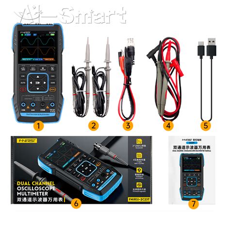 FNIRSI 2C23T Handheld Digital Oscilloscope Multimeter Function Signal