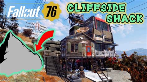 Fallout 76 Camp Builds Lore Friendly Cliffside Shack Youtube