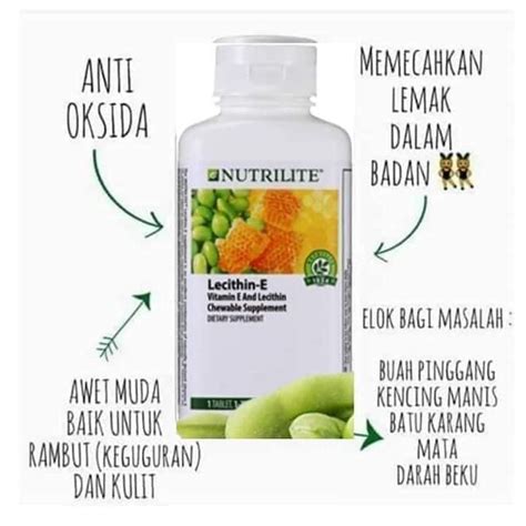 Original Nutrilite Lecithin E Tablets Shopee Malaysia