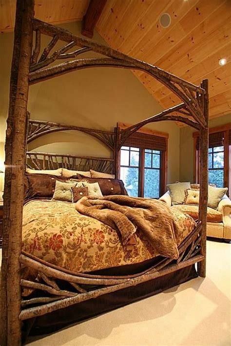 30 Beautiful Rustic Log Bedroom Set - Home Decoration and Inspiration Ideas