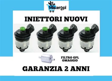 LANDI RENZO KIT 4 INIETTORI GPL PER IMPIANTO TAPPO VERDE 237109000 MED