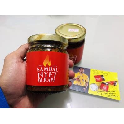 ORIGINAL Sambal Nyet Berapi Original Khairulaming Chilli Oili Minyak