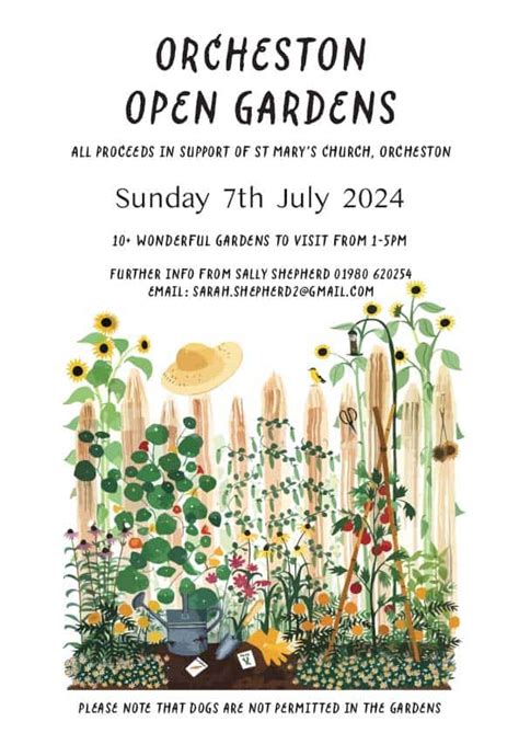 Orcheston Open Gardens Salisbury Plain Benefice