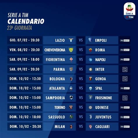 Serie A Oggi Sky E Dazn Orari Partite Diretta Tv E Streaming Dove