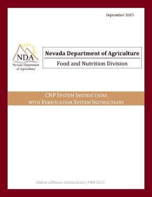 Fillable Online Agri Nv Cnp System Instructions Fax Email Print Pdffiller