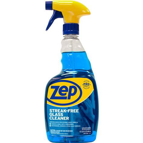 Zep Streak Free Glass Cleaner Spray 32 Fl Oz 1 Quart 1 Each Blue Latsonscom