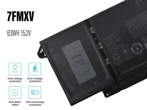 Dell Laptop Battery Fmxv Mah Wh V For Dell Latitude