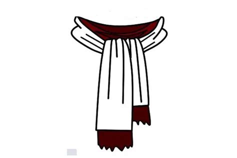 Scarf Drawing Eаsy Simple And Images