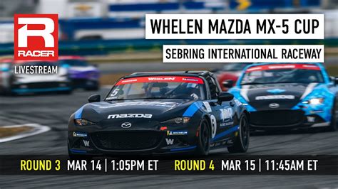 Mazda Mx Cup Round Sebring International Raceway