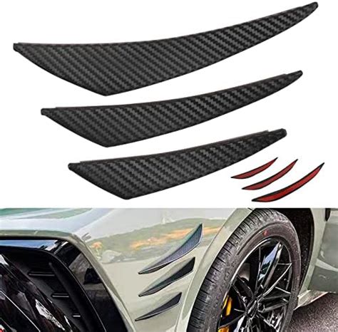 DREAMIZER Carbon Fiber Auto Frontstoßstange Spoiler 6PCS Universal