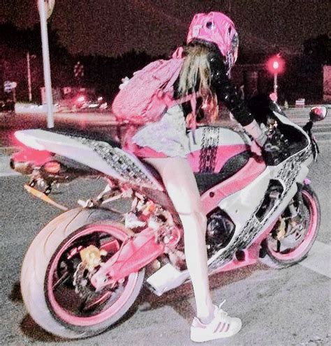 Pink Motorcyclist Pink Motorcycle Motorcycle Girl Pretty Cars