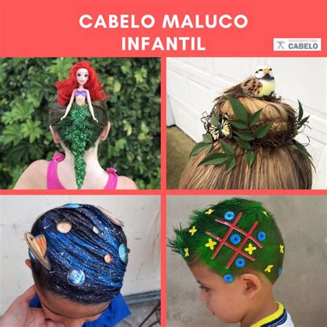 Cabelo Maluco Bebe 1 Ano - Cabelo Maluco infantil para meninas e meninos