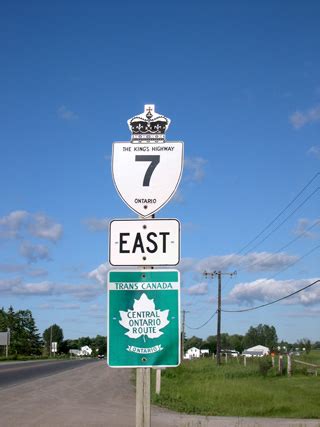 Other Provincial Highway Signs Used in Ontario - History of Ontario's King's Highways