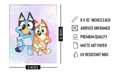 Bigwig Prints Bluey Poster Bluey Room Bluey Bedroom