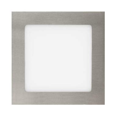 Placa Led Quadrada Superslim W Prata Corte X Mm Efectoled