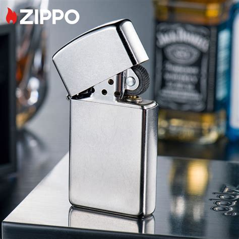 Zippo Windproof Lighter Slim Street Chrome Pocket Lighter Zippo 1607