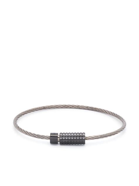 Le Gramme Cable Link Chain Bracelet Silber Farfetch De