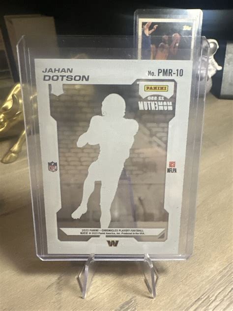 2022 Panini Chronicles Playoff Jahan Dotson RC PMR 10 Rookie Card EBay