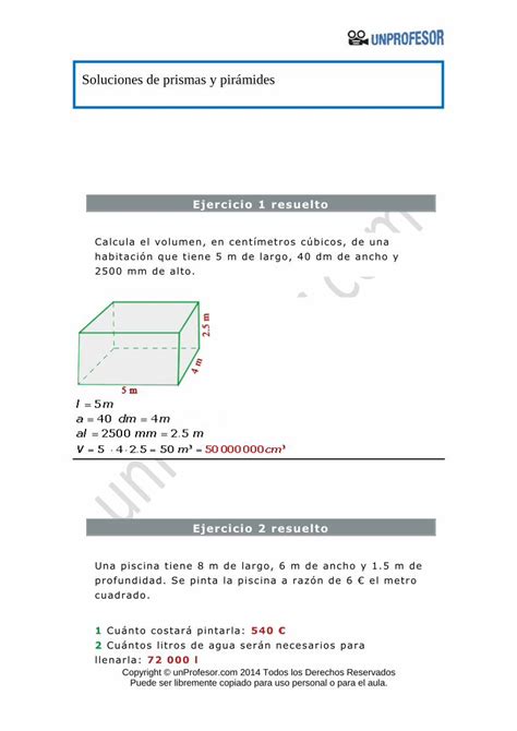 PDF Soluciones de prismas y pirámides Soluciones de prismas y