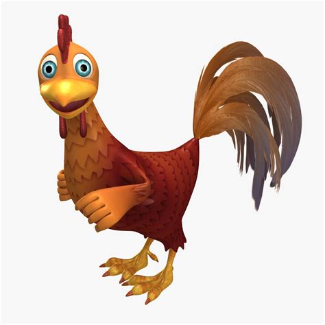 мультфильм петух 3D Модель $39 - .max .obj .lwo - Free3D