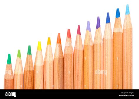 Color Pencils Isolated On White Stock Photo Alamy