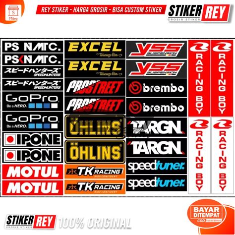 Jual Stiker Racing Pack Stiker Herex Stiker Motor Racing Stiker