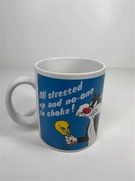 LOONEY TUNES TWEETY Bird Silvester Coffee Mug Cup Ceramic No One To