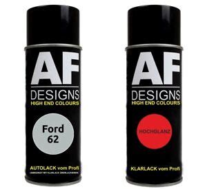 Autolack Spraydose Set Ford Stardust Silver Metallic Basislack