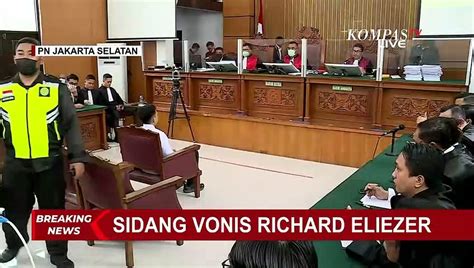 Riuh Awal Sidang Vonis Eliezer Sempat Dijeda Saat Hakim Minta Wartawan