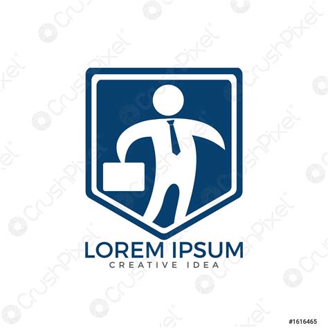 Businessman logo design - stock vector 1616465 | Crushpixel