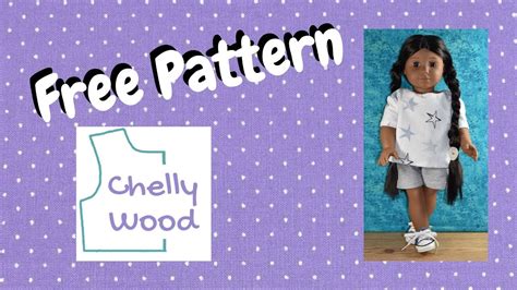 Free Doll Clothes Patterns American Girl Doll Tee Shirt Tutorial Diy Youtube