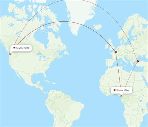 Flights From Seattle To Douala Sea To Dla Flight Routes