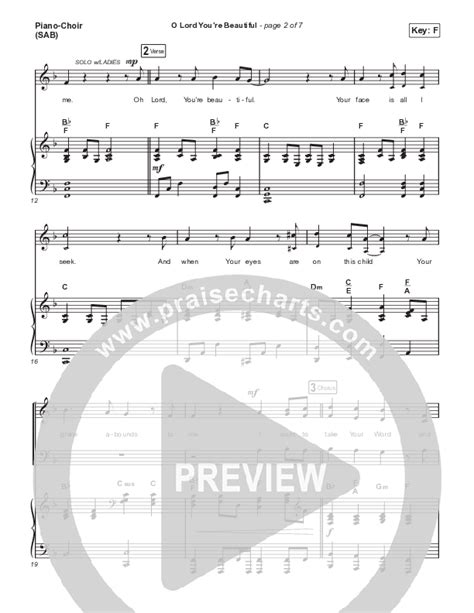 O Lord Youre Beautiful Worship Choir Sab Choral Sheet Music Pdf