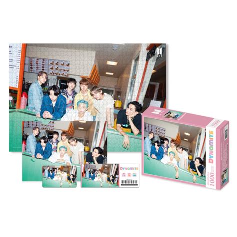 BTS BTS DYNAMITE JIGSAW PUZZLE PINK 1 000 PCS Official Authentic