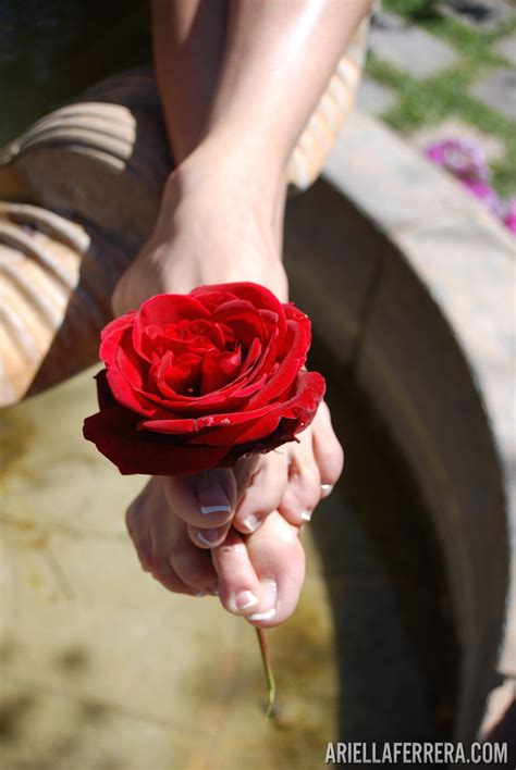 Naughty Ariella Ferrera Slips Out Of Sexy Red Lingerie In The Backyard