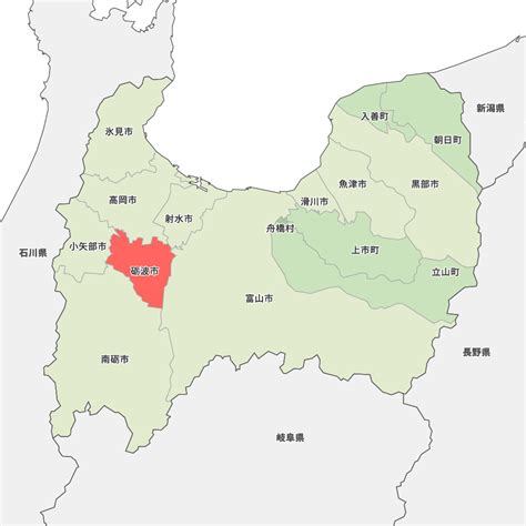 富山県砺波市の地図 Map It マップ・イット