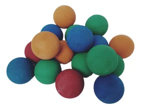 Red Con 25 Pelotas Esponja Hule Natural No 2 5 Cm MercadoLibre