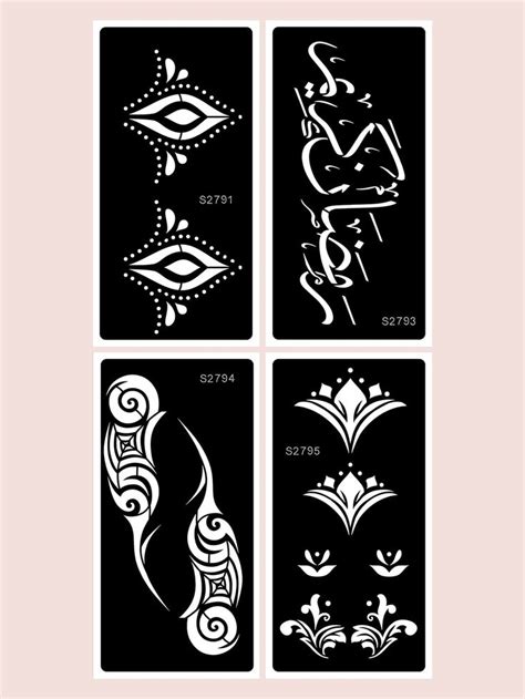 4sheets Graphic Tattoo Stencil Tattoo Stencils Henna Stencils Stencils