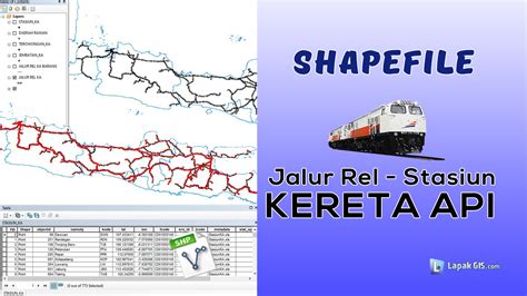 Shapefile Peta Sebaran Jalur Rel dan Stasiun Kereta Api - Lapak GIS