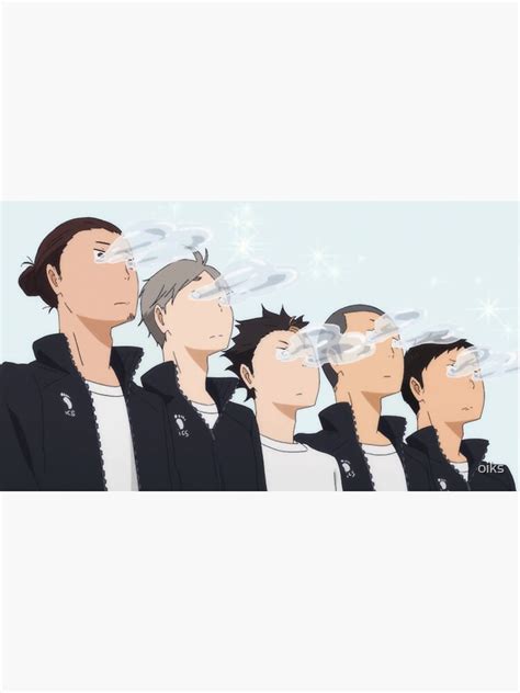 Haikyuu Karasuno 2nd 3rd Years Touched Sticker For Sale By Oiks