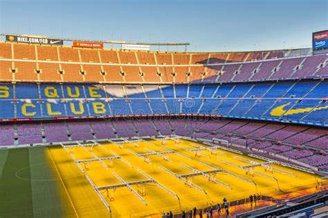 Innerhalb Camp Nou S Hauptstadion Von Fc Barcelona Katalonien Spanien