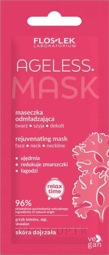 Masque Rajeunissant Pour Visage Cou Et D Collet Floslek Ageless