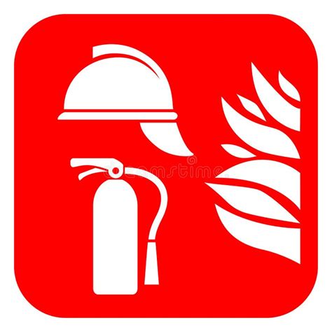 Icono Del Vector De La Seguridad Contra Incendios Ilustración del