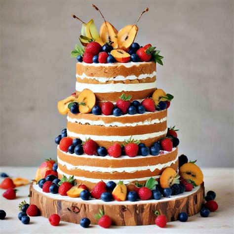 Naked And Semi Naked Wedding Cake Ideas To Steal