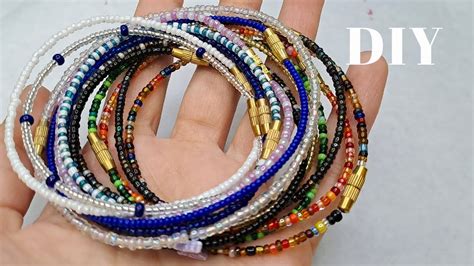 How To Make A Simple Beaded Anklet Tutorialdiy Ankletbeading Tutorial