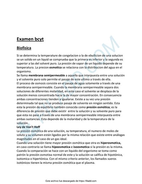 Examen Biologia Celular Y Tisular Eutm Fmed Udelar Examen Bcyt