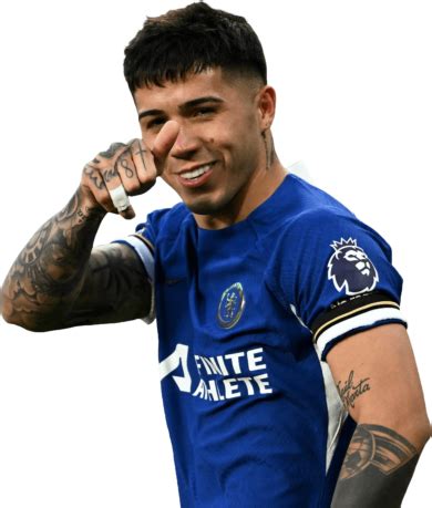 Enzo Fernández Chelsea football render FootyRenders